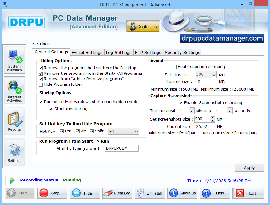 Advanced KeyLogger Software