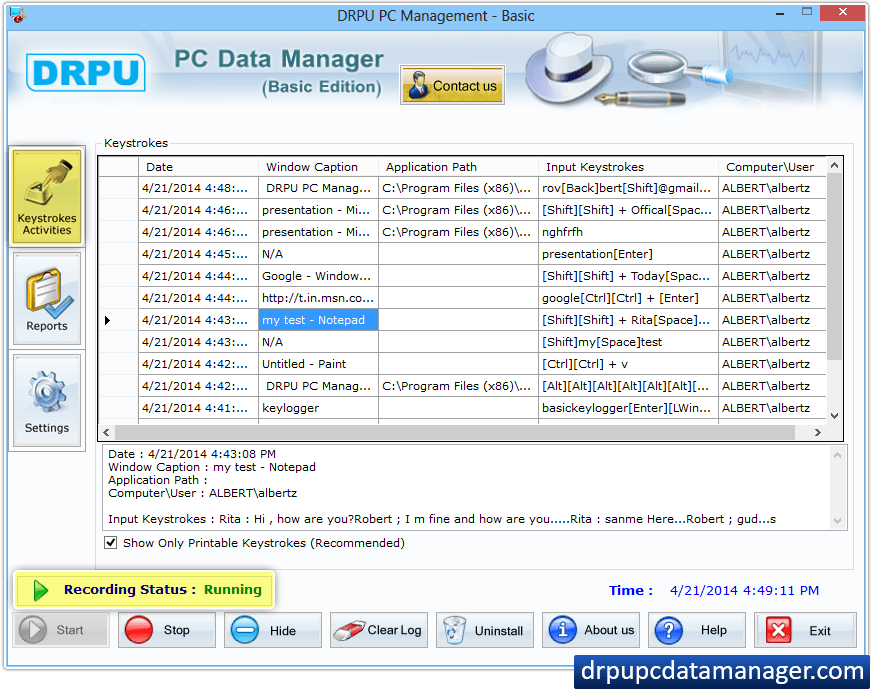 Keylogger Software